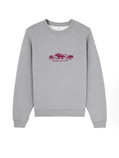 Maison Kitsuné Sweatshirt In Grey