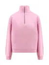 Maison Kitsuné Fox-appliqué Half-zip Sweatshirt
