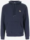 Maison Kitsuné Maison Kitsune Chillax Fox Hooded Sweatshirt In Blue