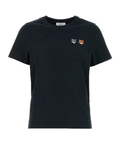 Maison Kitsuné Cotton T-shirt In Black