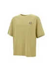 Maison Kitsuné Cotton T-shirt With Patch In Green