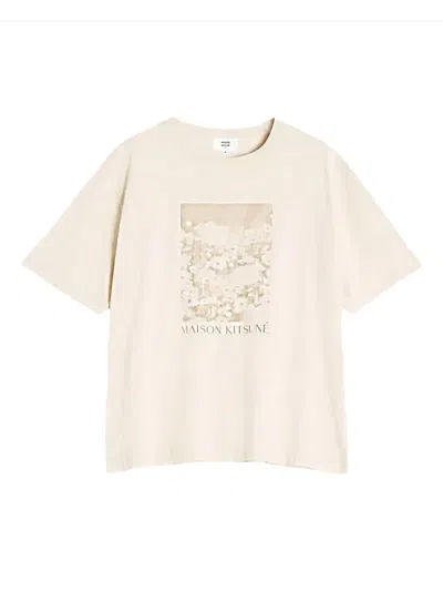 Maison Kitsuné Cotton T-shirt In Neutrals