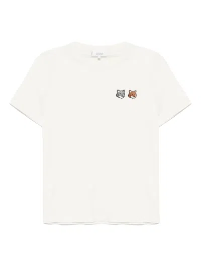 Maison Kitsuné Cotton T-shirt In Neutrals