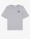 Maison Kitsuné Cotton T-shirt With Lettering Logo In Gray