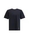 Maison Kitsuné Cotton T-shirt With Logo Patch In Black