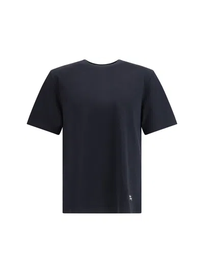 Maison Kitsuné Cotton T-shirt With Logo Patch In Black