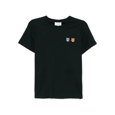 Maison Kitsuné Cotton T Shirts In Black