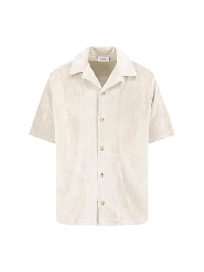 Maison Kitsuné Cotton Terry Shirt In White