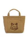 Maison Kitsuné Cotton Tote Bag In Neutrals