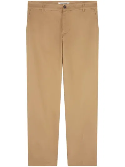 Maison Kitsuné Cotton Trousers In Brown