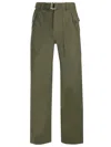 Maison Kitsuné Cotton Twill Trousers In Green