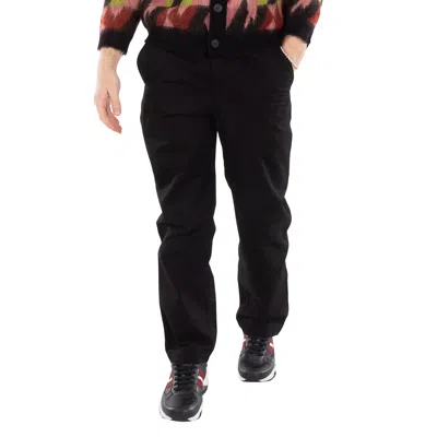 Maison Kitsuné Maison Kitsune Cotton Twill Weave Trousers In Black