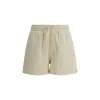 Maison Kitsuné Jogging Shorts With Logo In White