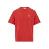 Maison Kitsuné Red Cotton T-shirt In Red