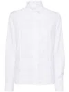 Maison Kitsuné Craft Embroidery Blouse In White