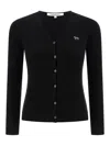 Maison Kitsuné Cardigan In Black