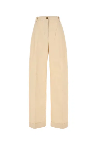 MAISON KITSUNÉ CREAM COTTON PANT
