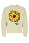 Maison Kitsuné Maison Kitsune Flower Sweatshirt Beige In Paper
