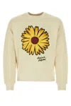 Maison Kitsuné Maison Kitsune Flower Sweatshirt Beige In Paper