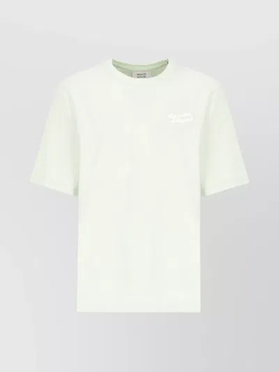 Maison Kitsuné Crew Neck Cotton T-shirt In White