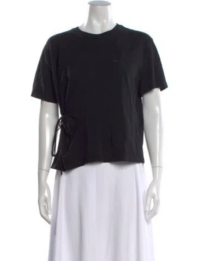 Pre-owned Maison Kitsuné Crew Neck Short Sleeve T-shirt In Black