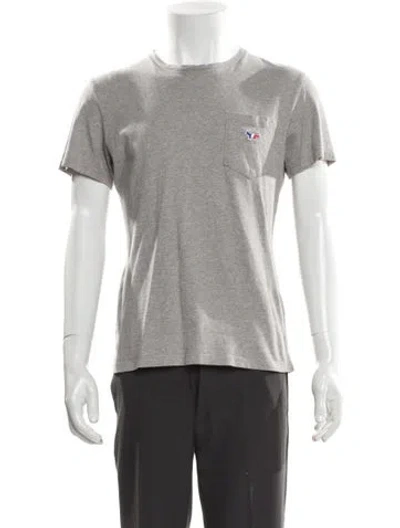 Pre-owned Maison Kitsuné Crew Neck Short Sleeve T-shirt In Gray