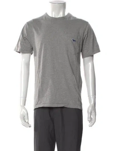Pre-owned Maison Kitsuné Crew Neck Short Sleeve T-shirt In Gray
