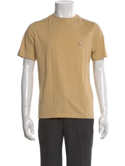 Pre-owned Maison Kitsuné Crew Neck Short Sleeve T-shirt In Green