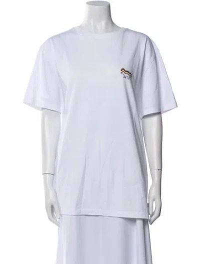Pre-owned Maison Kitsuné Crew Neck Short Sleeve T-shirt In Multi
