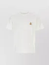 Maison Kitsuné Crew Neck Short Sleeves Cotton T-shirt In White