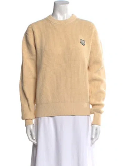 Pre-owned Maison Kitsuné Crew Neck Sweater In Neutral
