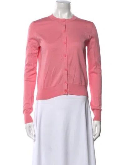 Pre-owned Maison Kitsuné Crew Neck Sweater In Pink