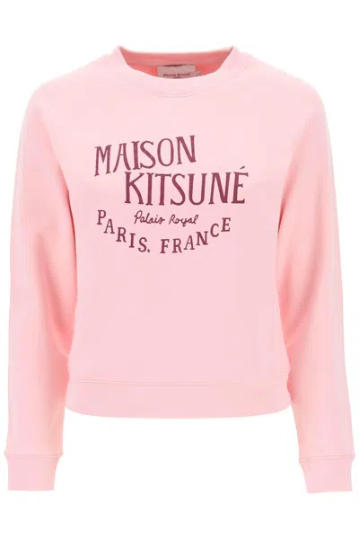 MAISON KITSUNÉ MAISON KITSUNE CREW NECK SWEATSHIRT WITH PRINT