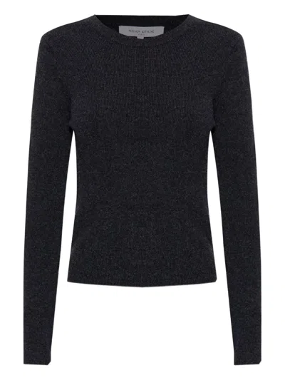 Maison Kitsuné Crew-neck Top In Black