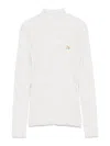 Maison Kitsuné Gray Baby Fox Patch Turtleneck In Grey