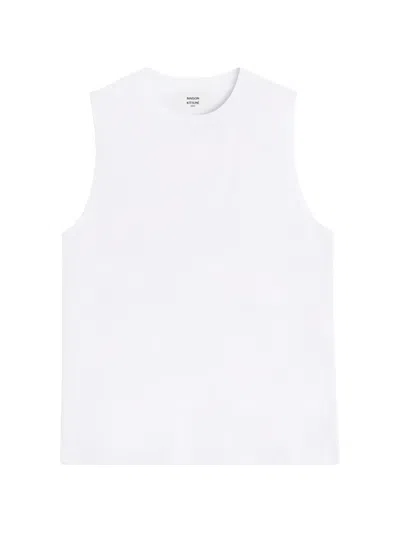 Maison Kitsuné Crew-neck Sleeveless T-shirt In White