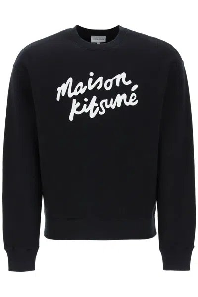Maison Kitsuné Crewneck Sweatshirt In Black