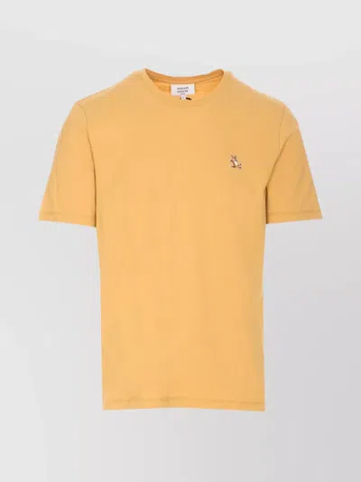 Maison Kitsuné Crewneck T-shirt Embroidered Detail
