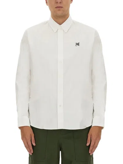 Maison Kitsuné Fox Head Shirt In White
