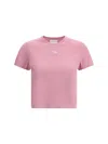 Maison Kitsuné Baby Fox Cropped T-shirt In Blossom