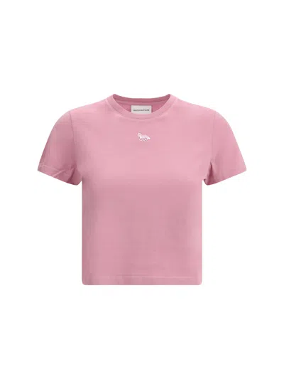 Maison Kitsuné Cropped T-shirt In Purple