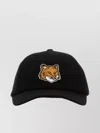 Maison Kitsuné Curved Visor Cotton Baseball Cap With Fox Head Patch