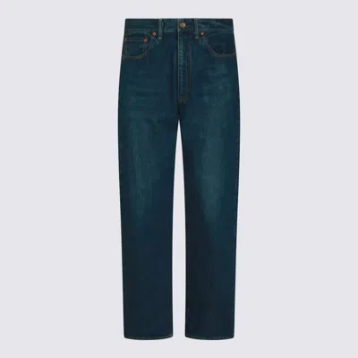 Maison Kitsuné Dark Blue Cotton Denim Jeans