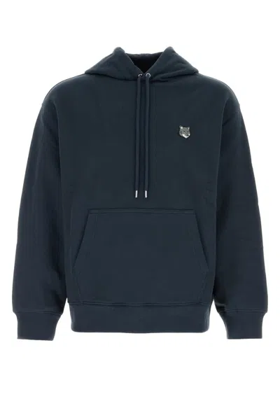 Maison Kitsuné Dark Blue Cotton Sweatshirt