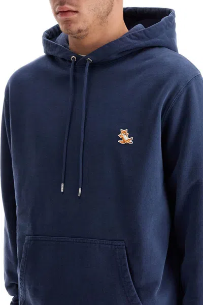 Maison Kitsuné Dark Blue Cotton Sweatshirt In Blau