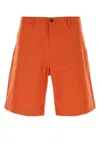 Maison Kitsuné Cotton Bermuda Shorts With Back Logoed Label