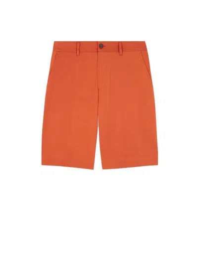 Maison Kitsuné Dark Orange Cotton Bermuda Shorts