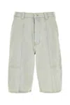 Maison Kitsuné Maison Kitsune Denim Bermuda Shorts In Bleachedindigo