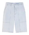 Maison Kitsuné Denim Workwear Bermuda In White