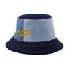 Maison Kitsuné Blue Denim Bucket Hat In Blue